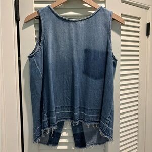 Cloth and Stone Denim Tank top open back